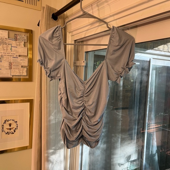 *NWT* Reformation Fallow Tencel® Lyocell Ruched Top - Picture 3 of 6